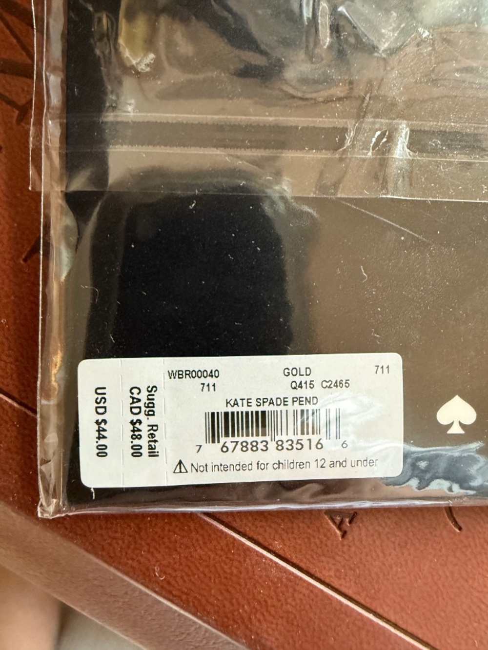 BRAND NEW- KATE SPADE L necklace (new in packaging) - Picture 3 of 3